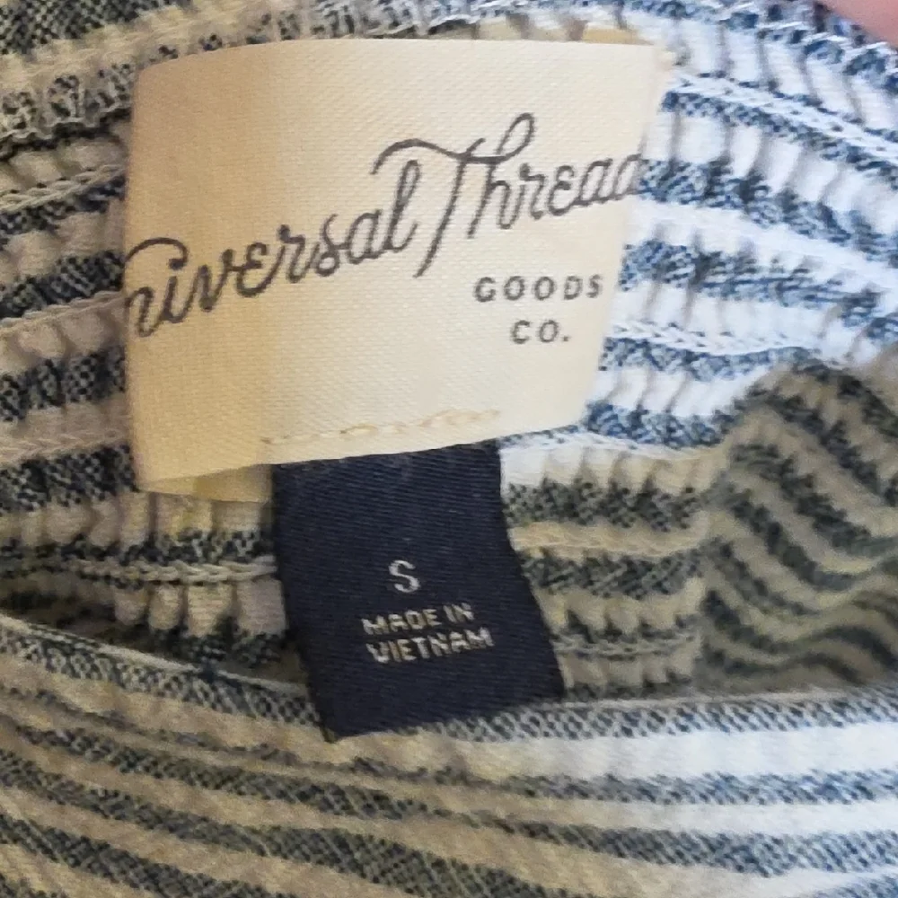 Universal Thread Blue and White Striped Sleeveless Dress - Picture 2 of 7